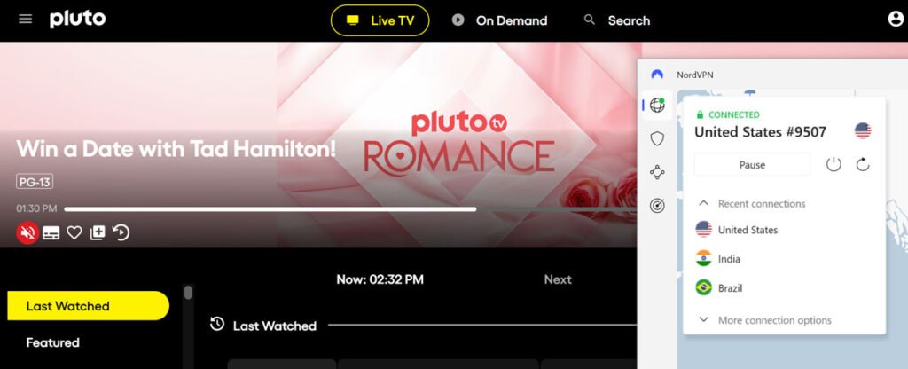 How to Watch Pluto TV Outside the US With A VPN (2024) 4 Pluto TV with VPN