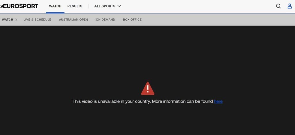How to Access Eurosport Outside Europe (4 Easy Steps) 4 Eurosport Error