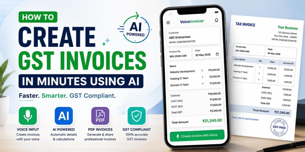 How to Create GST Invoices Using AI In Minutes (Step-by-Step Guide) 10 Create GST Invoices Using AI