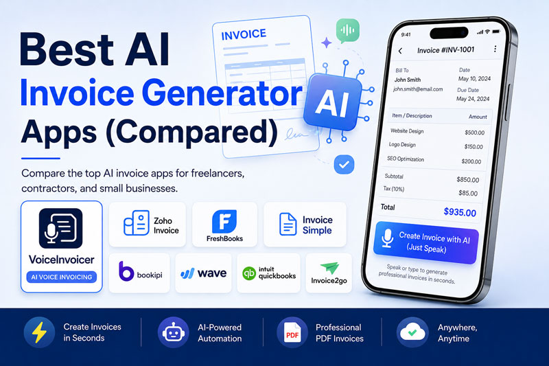 Best AI Invoice Generator Apps In 2026 (Compared) 9 Best AI Invoice Generator Apps