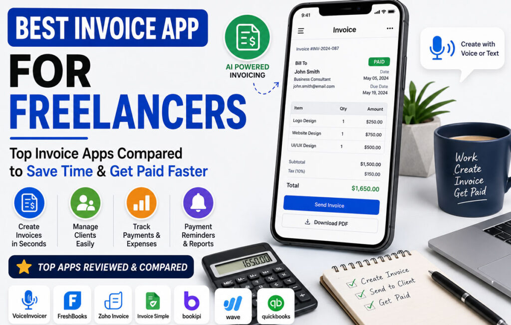 Best Invoice Apps for Freelancers: Top Apps Compared (2026) 9 Best Invoice Apps for Freelancers