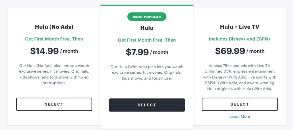 Hulu Payment