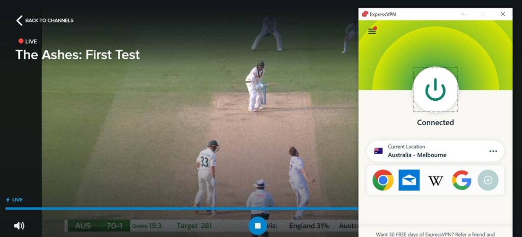 The Ashes Live Streaming