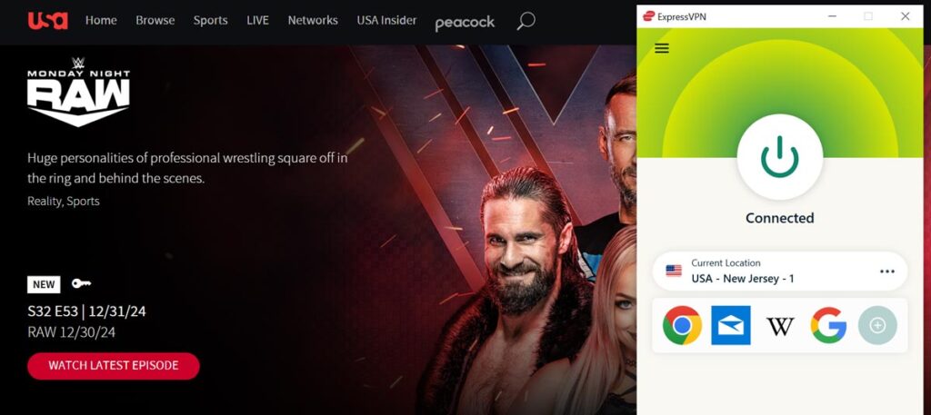 Watch Monday Night RAW Outside the US