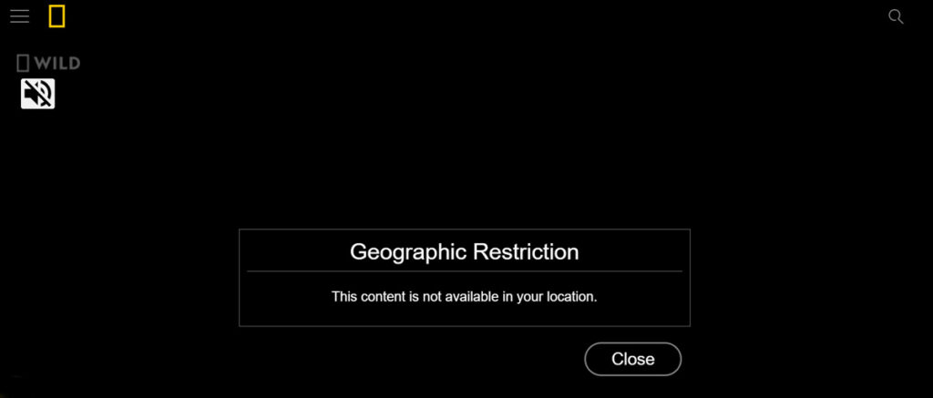 Nat Geo TV Error