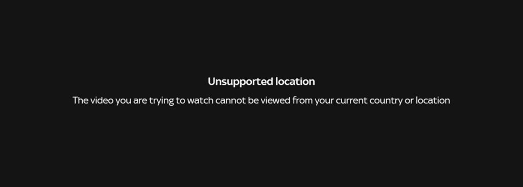 Watch Sky Sports Outside the UK