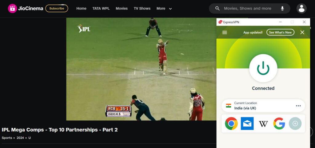 Watch IPL Live Outside India