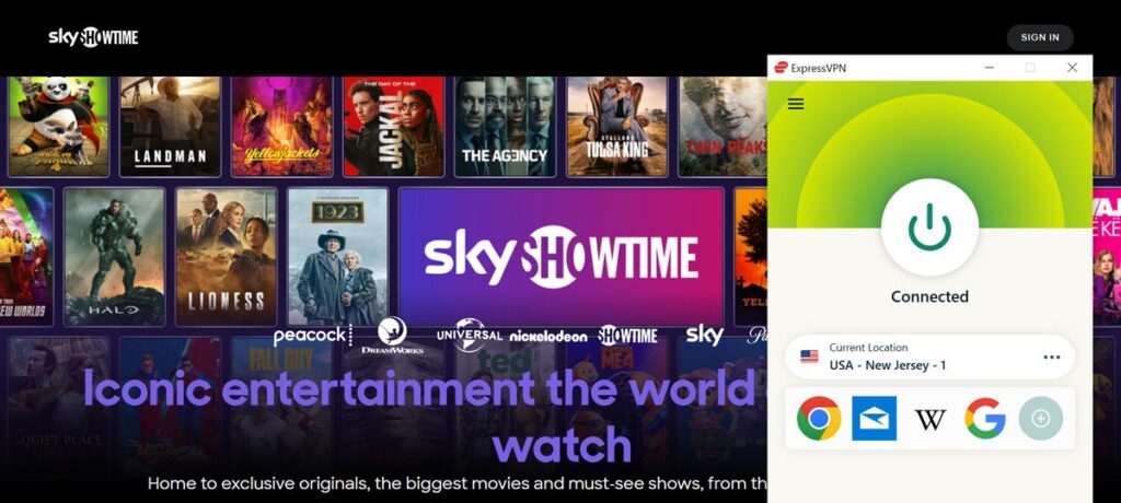 Watch SkyShowTime Outside the US