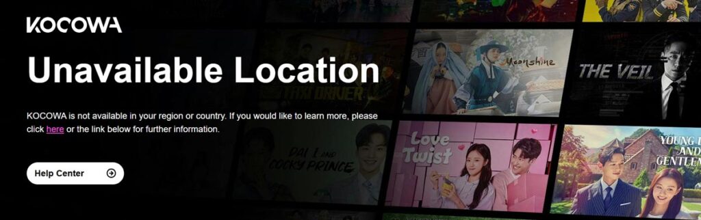 Watch KOCOWA Outside South Korea