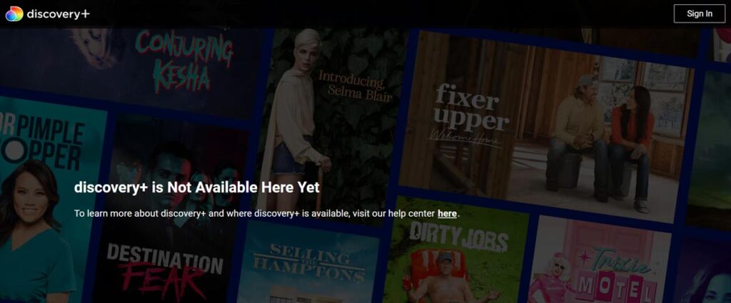 Unblock Discovery Plus