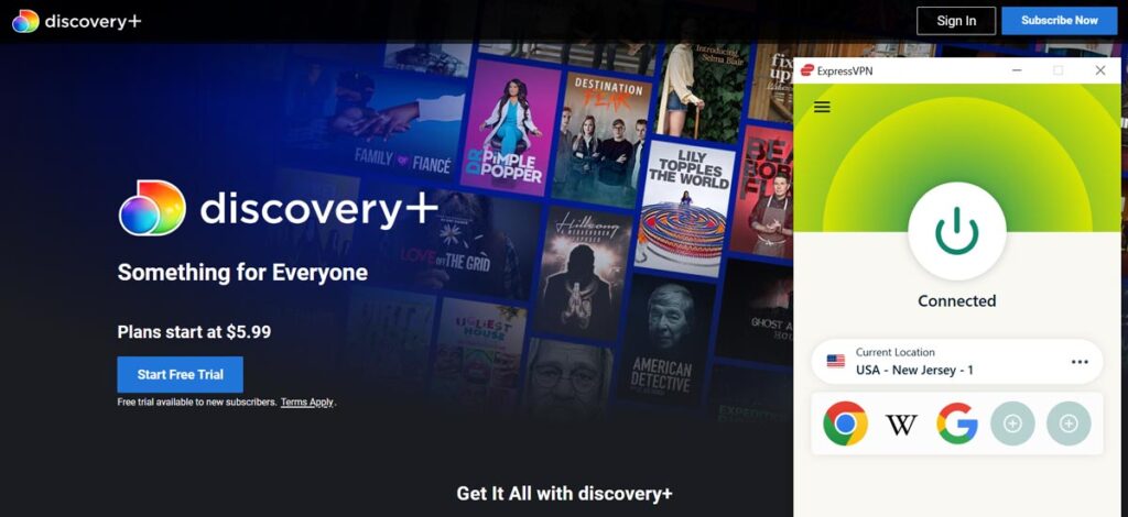 Unblock Discovery Plus